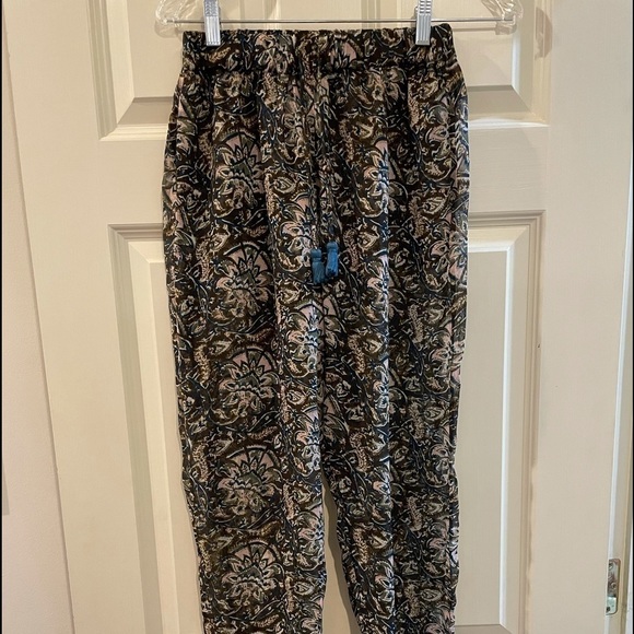 Figue Silk Sheer Printed pull on pants - Picture 1 of 5